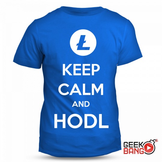 Tričko Keep calm, Litecoin